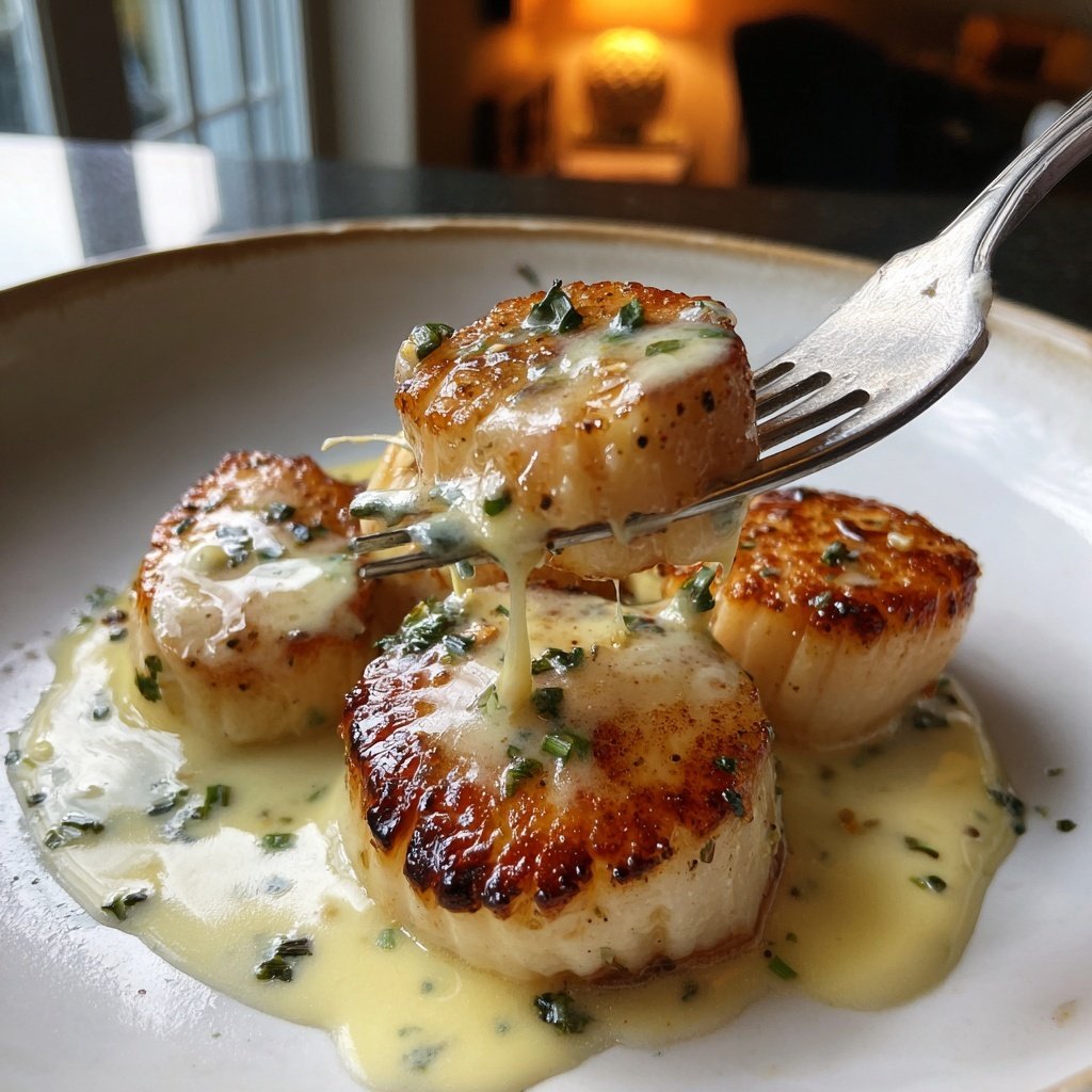 Scallops with White Wine Cream