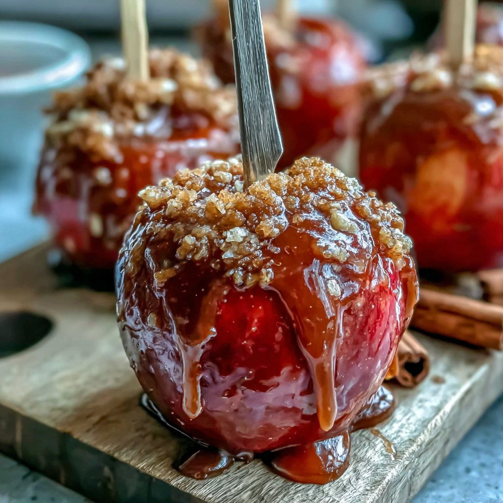 Cinnamon Glazed Candy Apples