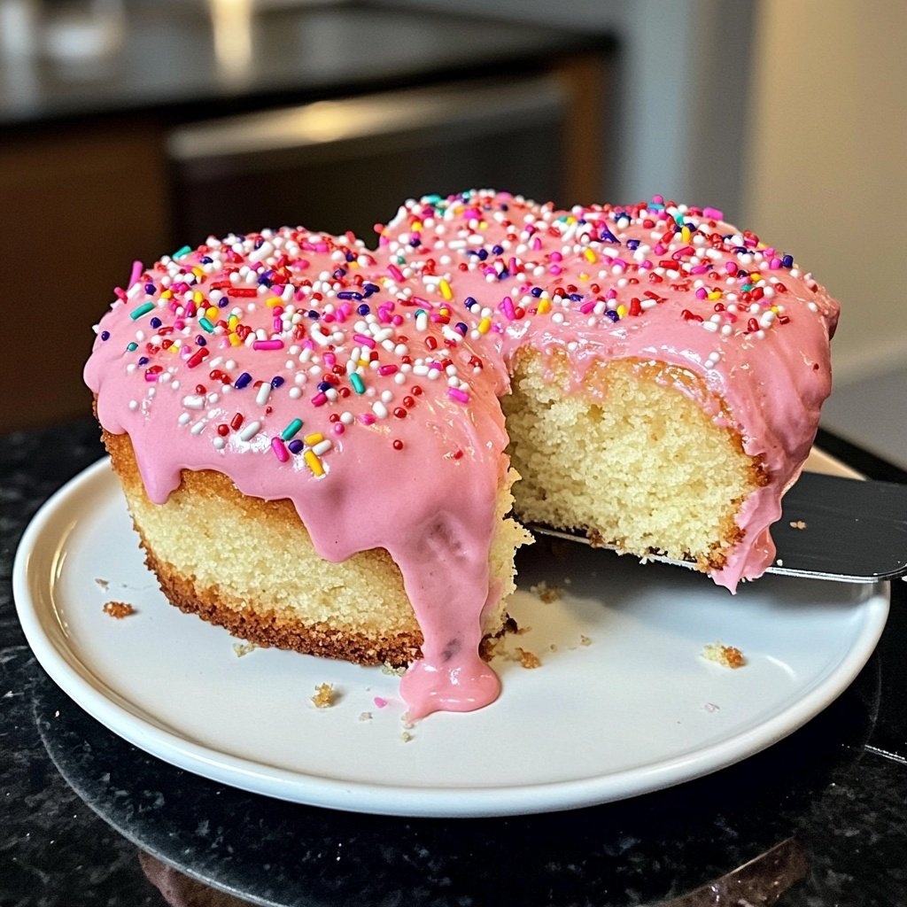 Mini Heart Cake Recipe