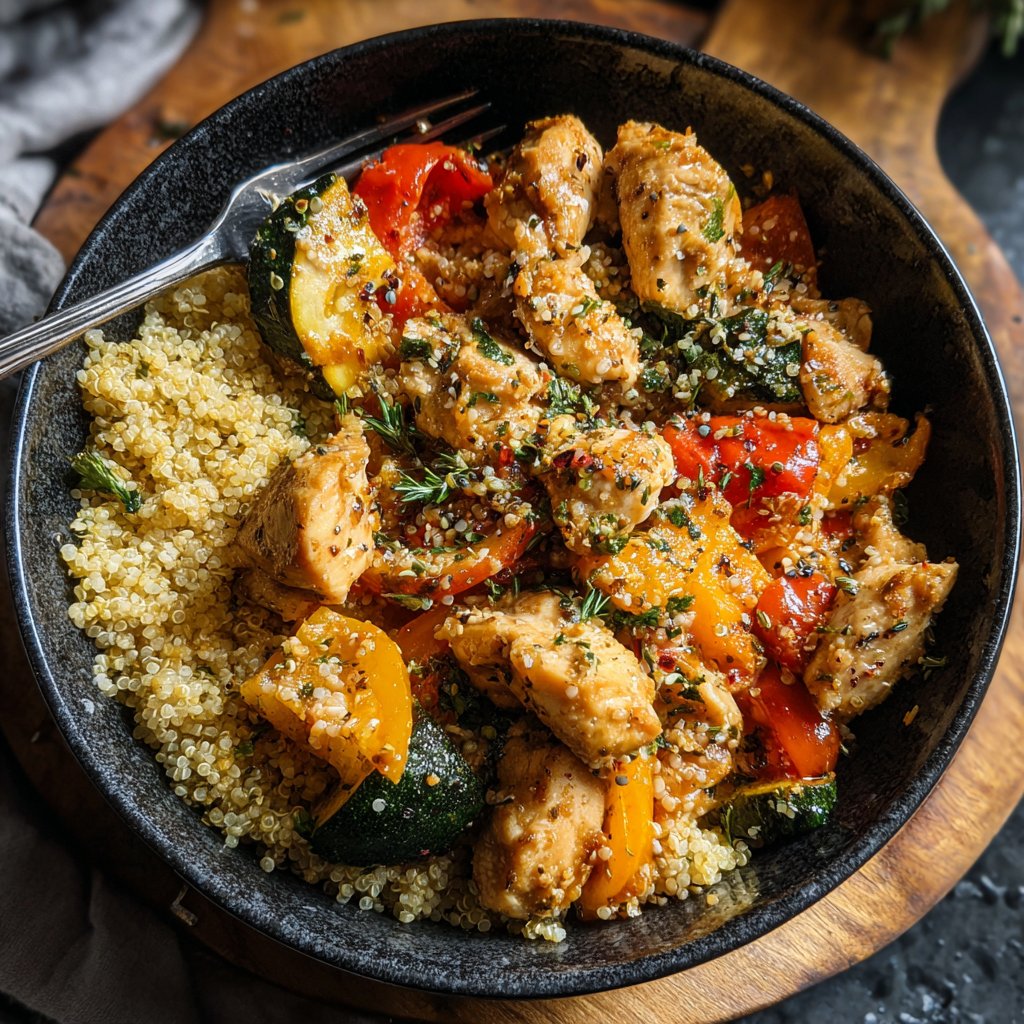High Protein Dinner Chicken Bowl