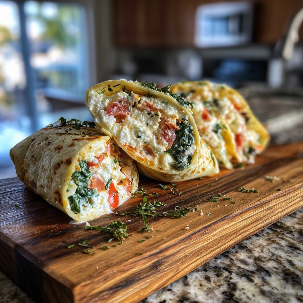 High Protein Cottage Cheese Wrap
