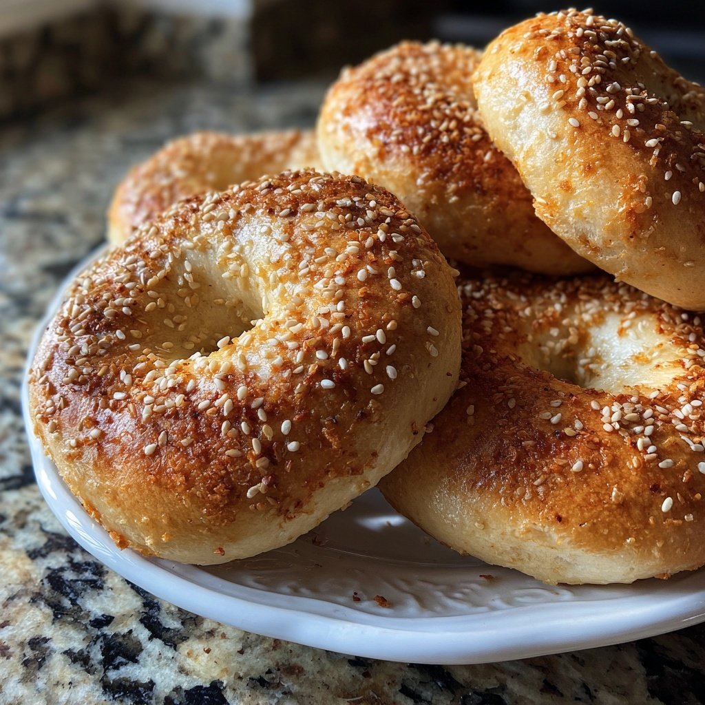 Air Fryer Yogurt Bagels