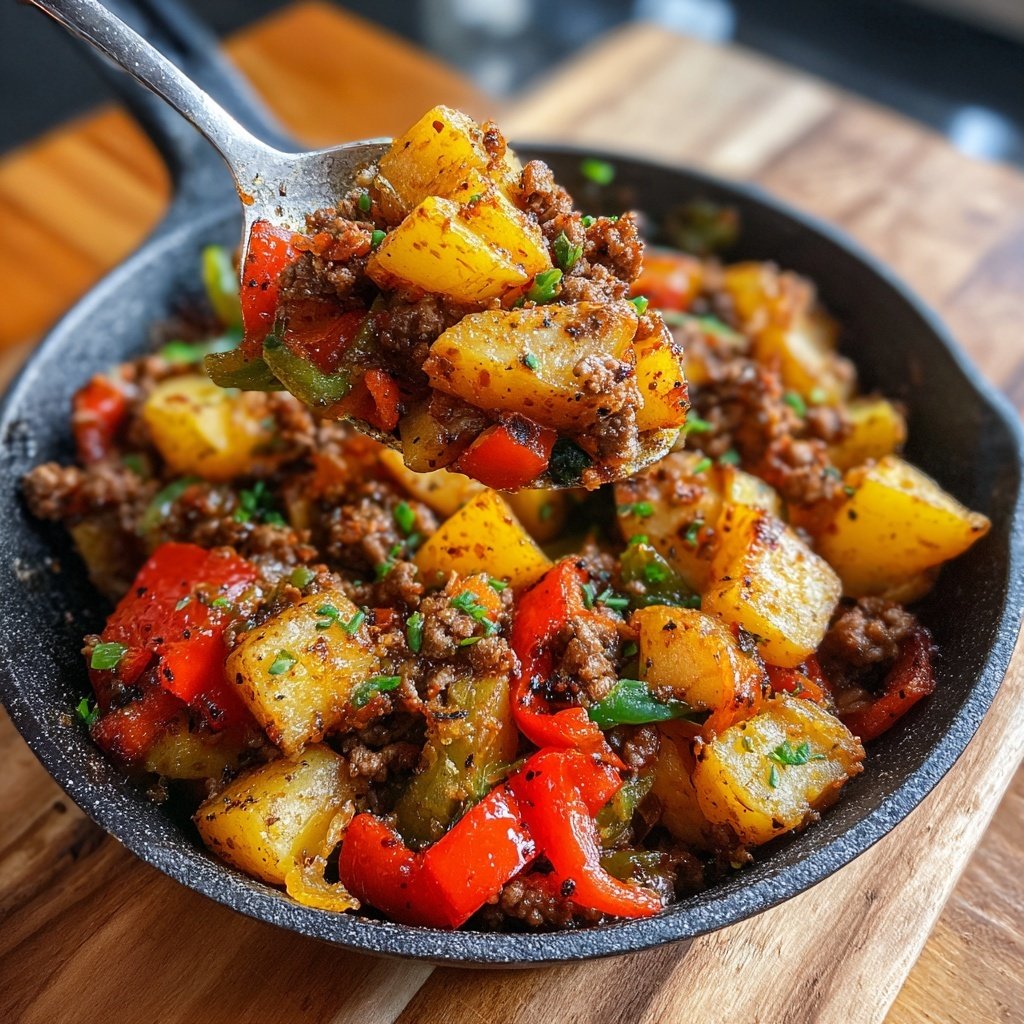 Ground Beef Skillet with Potatoes