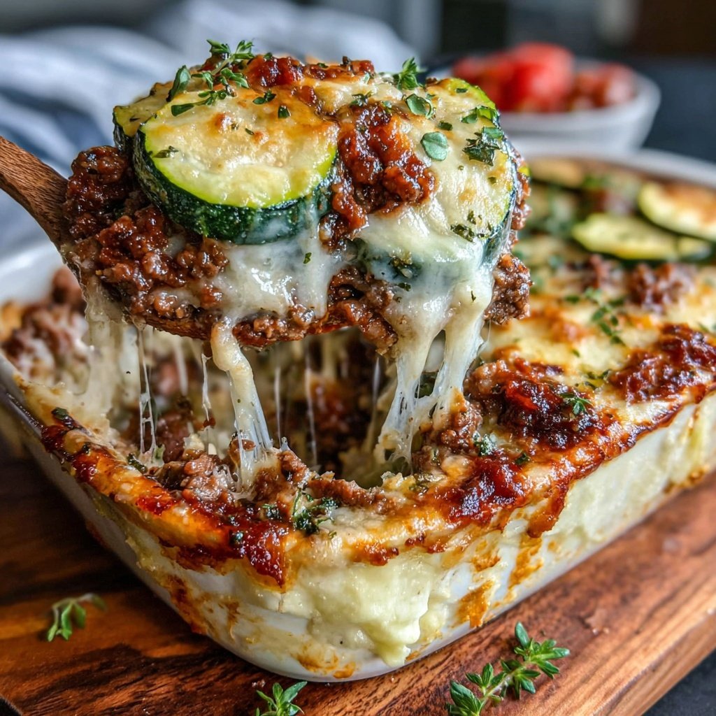 Ground Beef And Zucchini Casserole