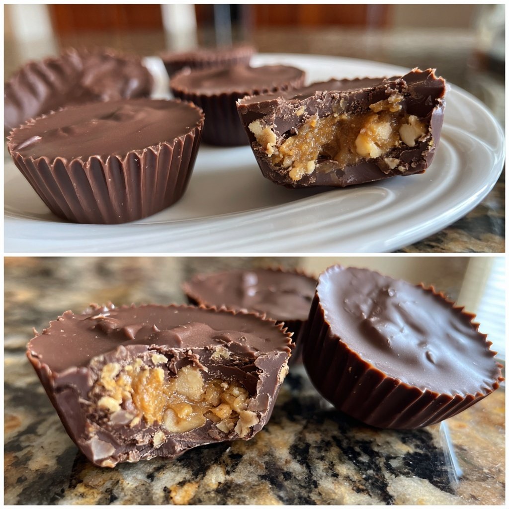 Homemade Peanut Butter Cups Mini Bites