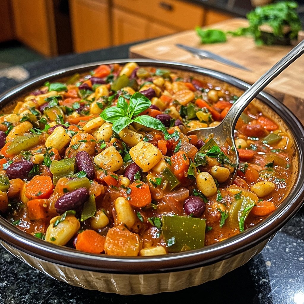 Healthy Crockpot Minestrone
