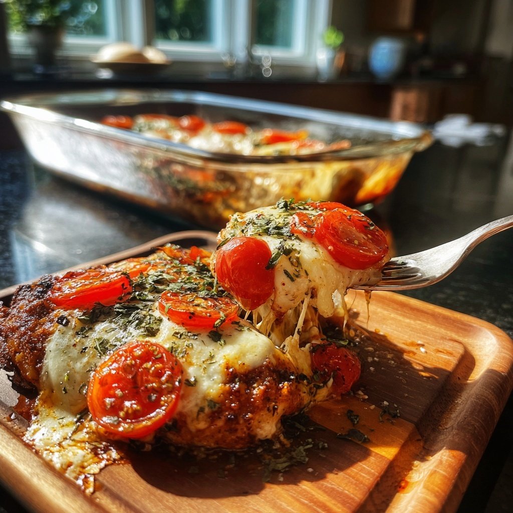 Healthy Chicken Caprese Bake
