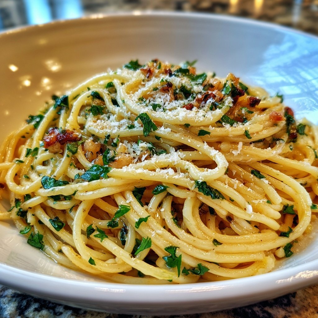 Quick & Easy 15-Minute Garlic Pasta